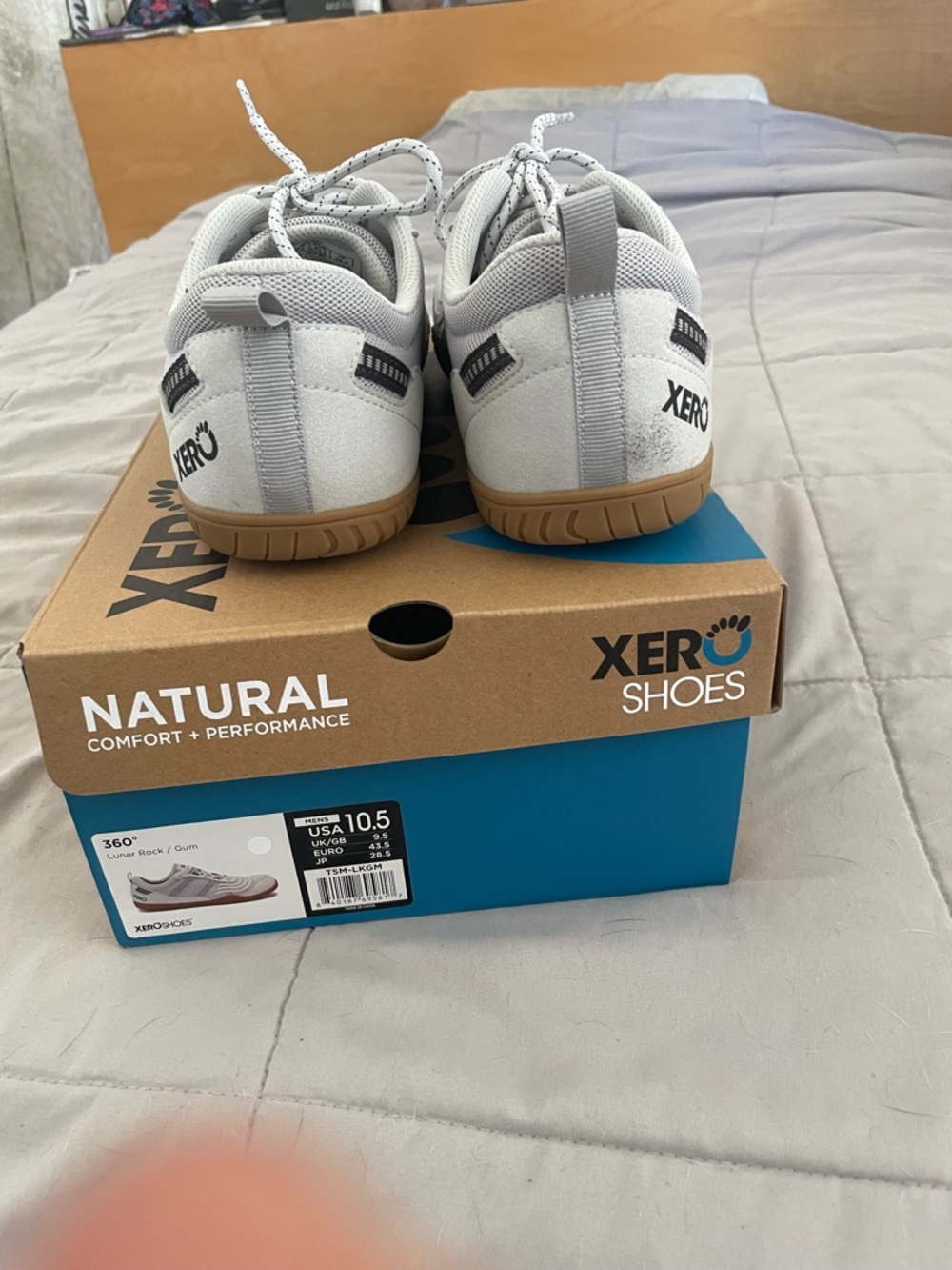 Xero Shoes Mens 360 Lunar Rock Size 10.5 With Box - Picture 4 of 8